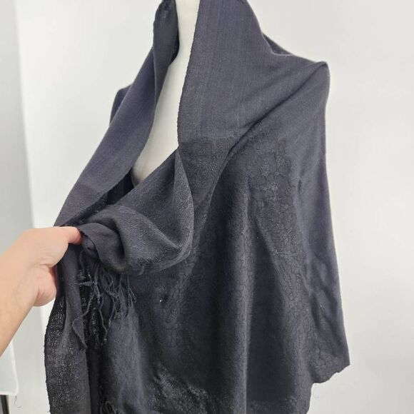 Pashmina Scarf Wrap Shawl Bundle of 5 Red, Black, Cream, Silver, Tan Fringe - Picture 11 of 13